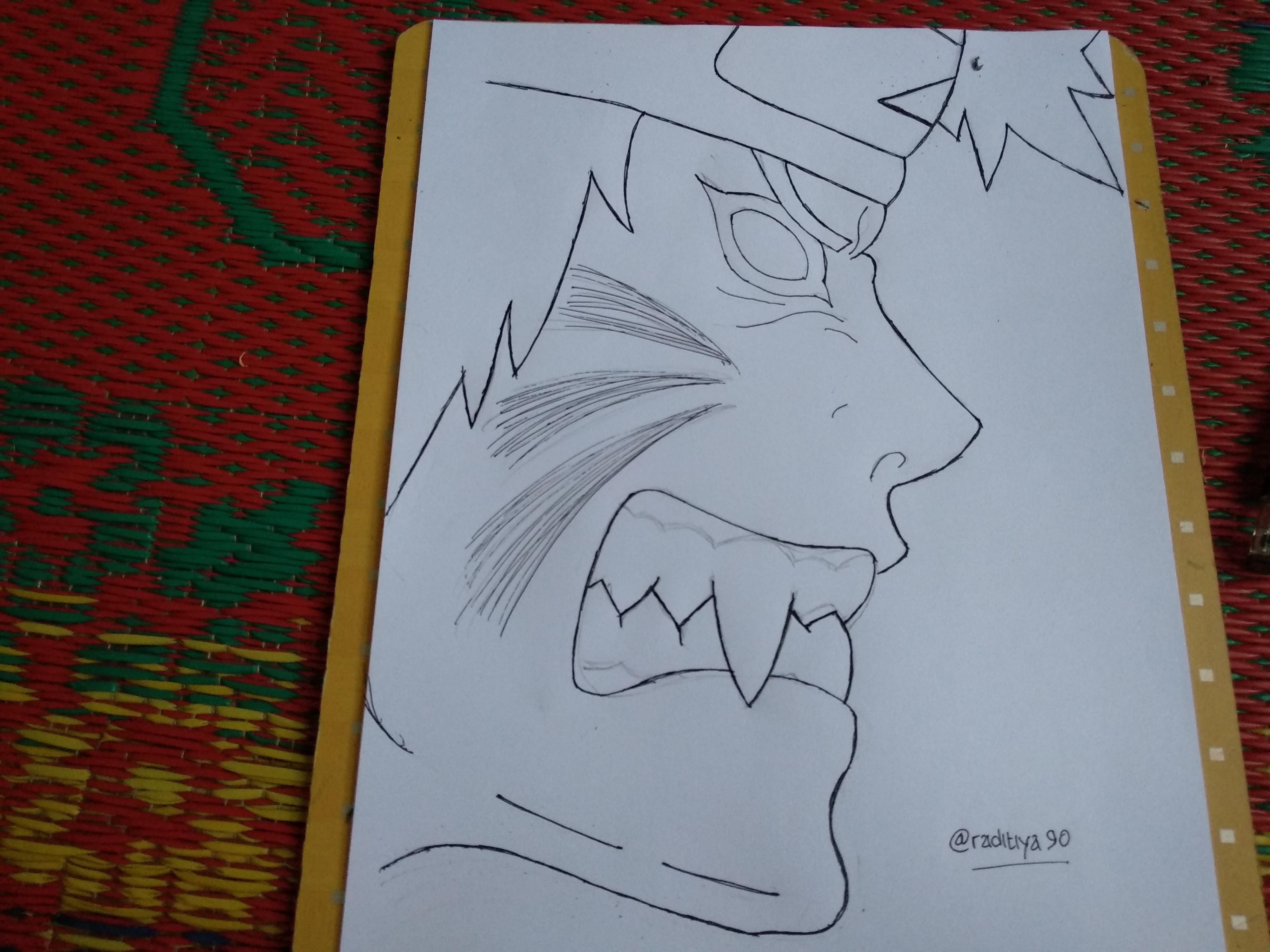 Gambar Karakter Naruto Pensil