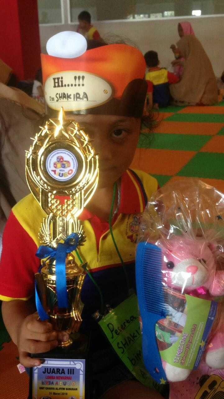 My Son Is The Champion To 3 Coloring Contest He Very Happy Because Really Wanted A Trophy We Are Proud Of What Achieved