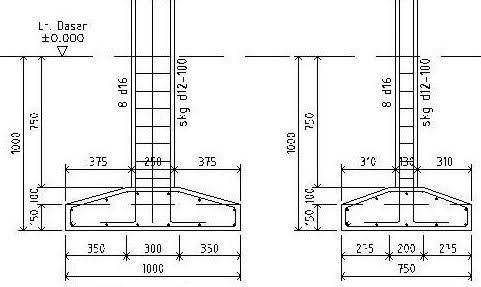 foundation column beams structure storey plates width source