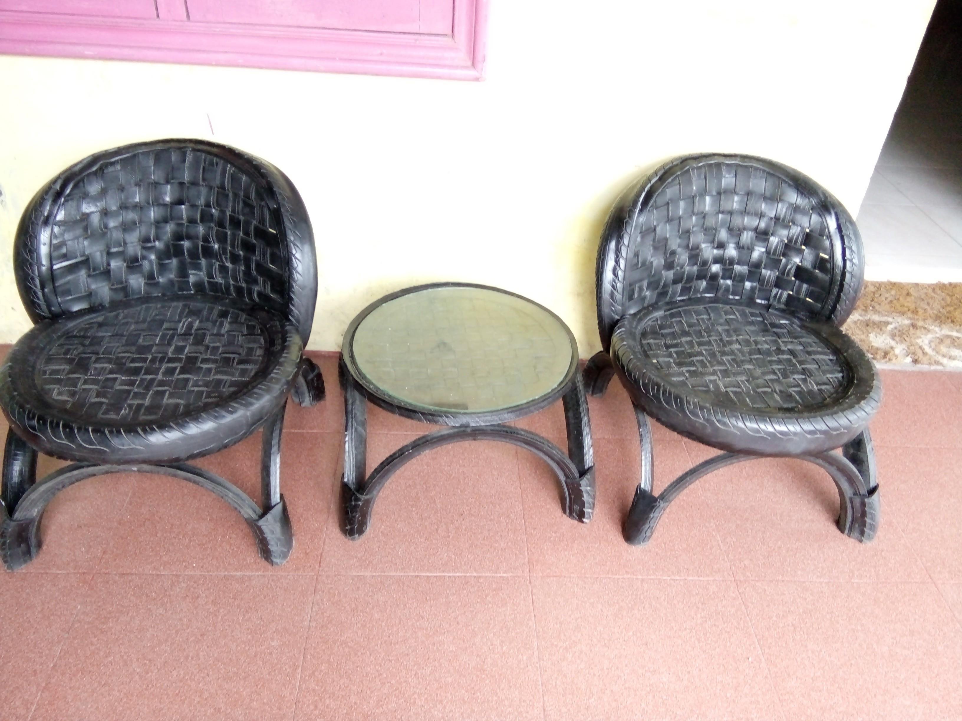 Used Car Tires Can Be Used As Chairs Tables Swings Pots