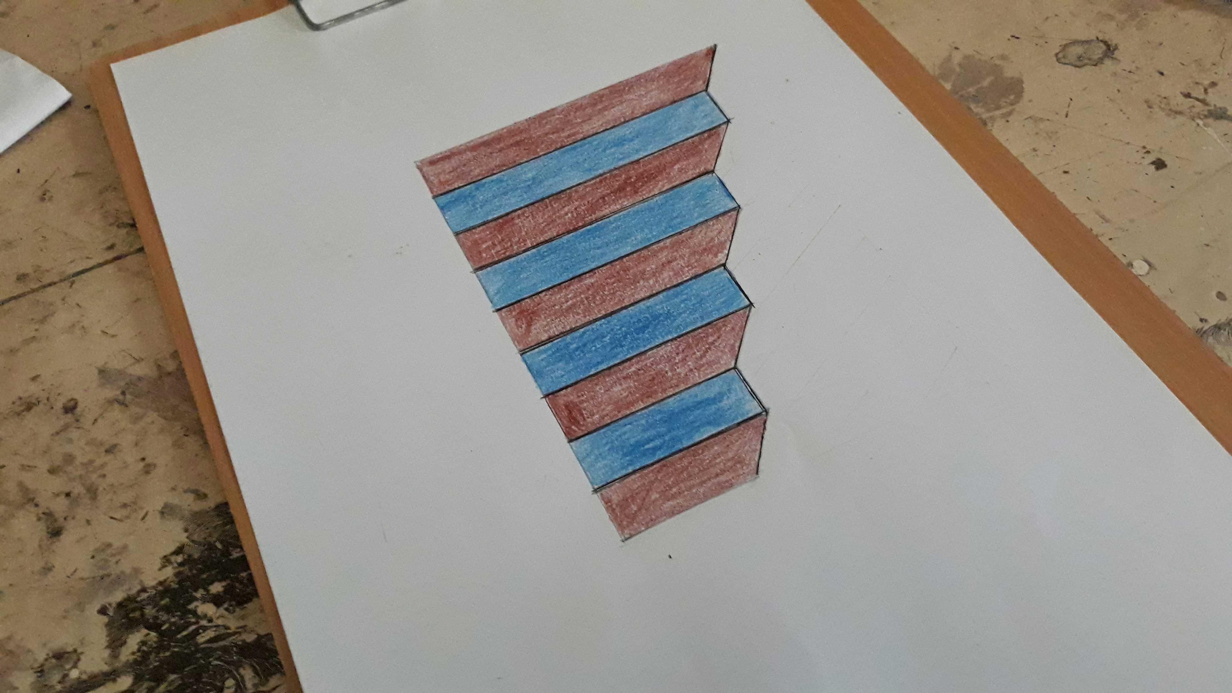 Art Draw Part III Try Drawing Ladder 3D Mencoba Menggambar