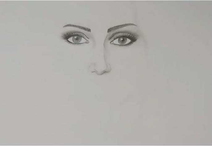 The Sketch Of A Girl Waring Veil Steemkr the sketch of a girl waring veil steemkr