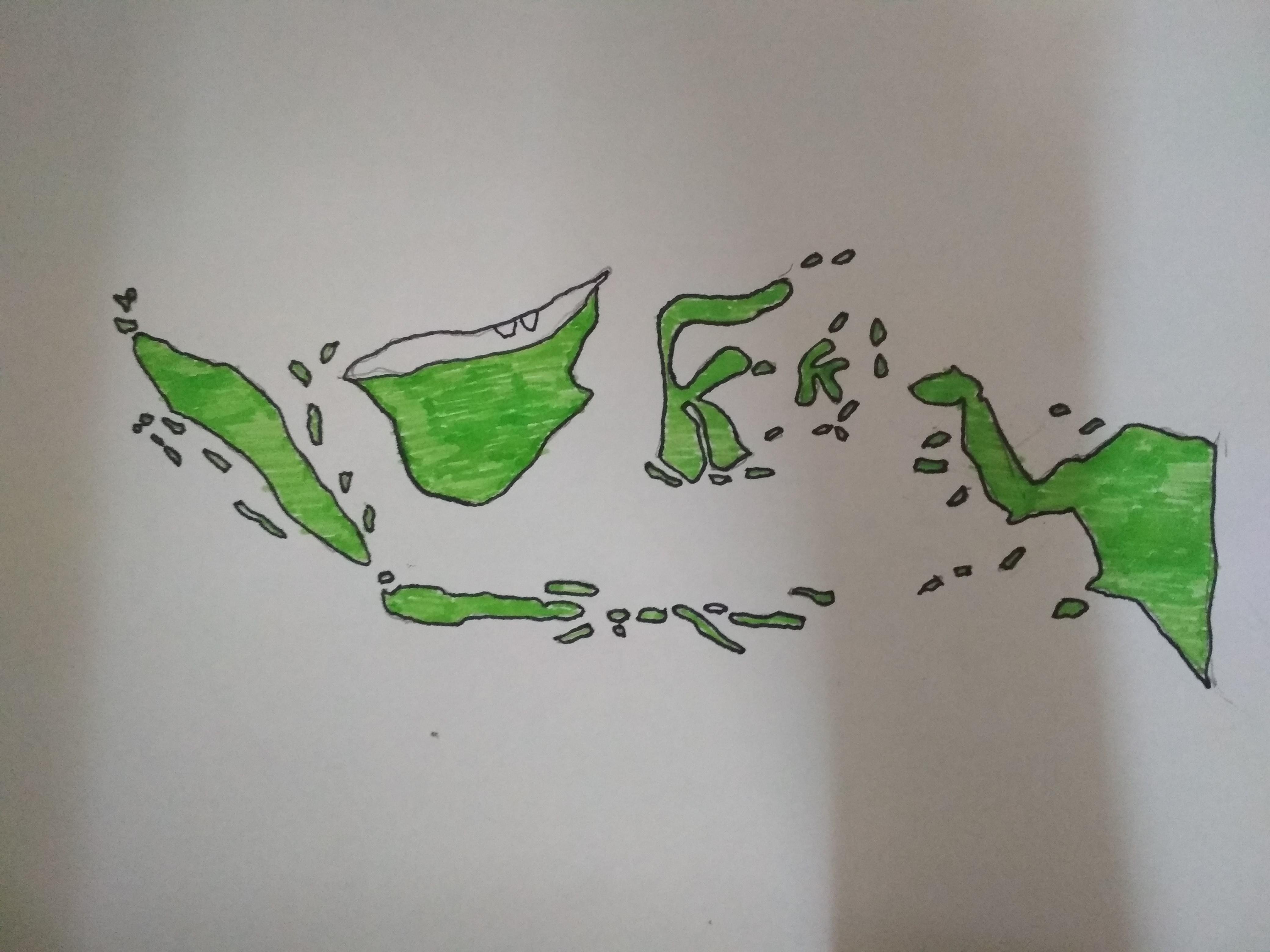 Menggambar Peta Indonesia