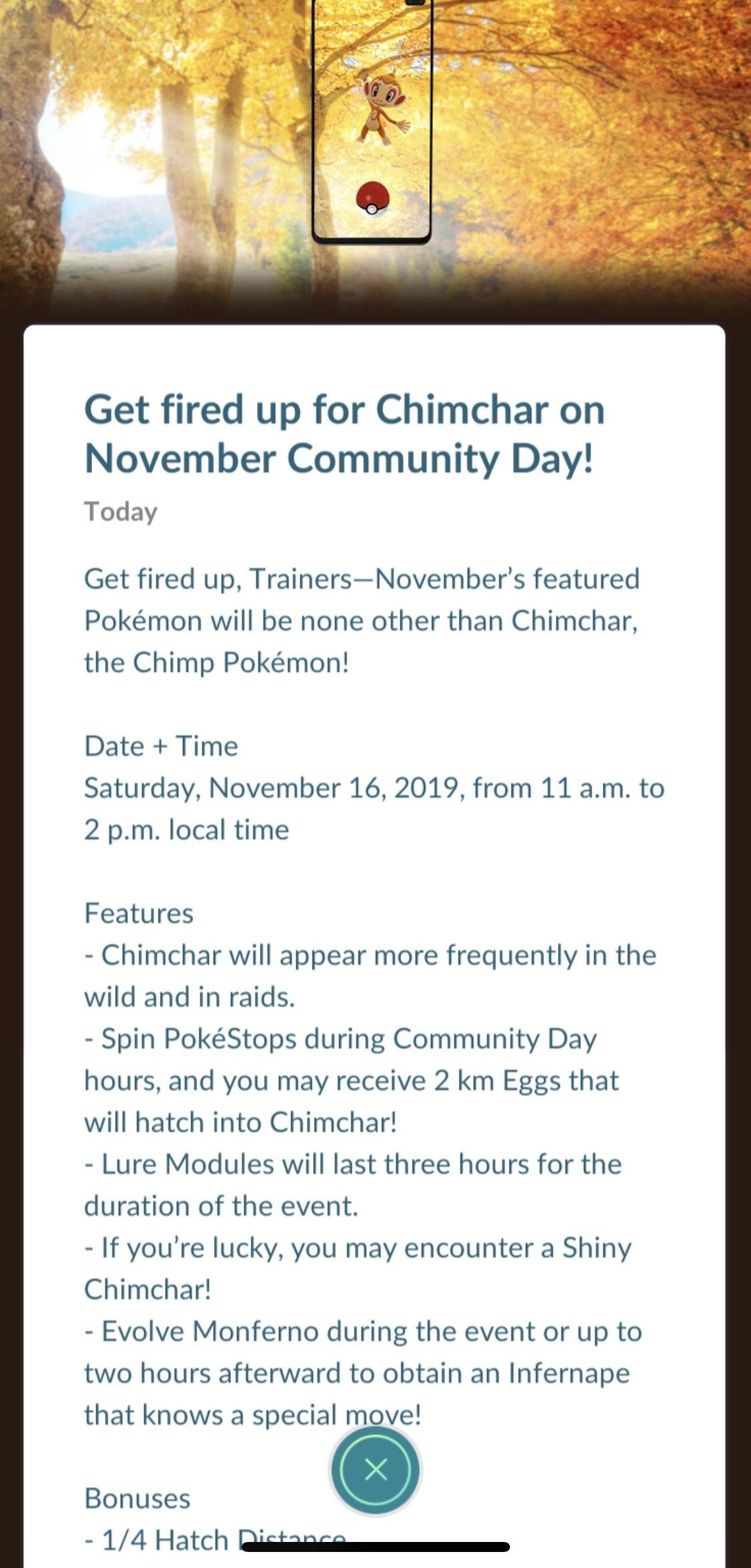 Pokemon Go November Community Day Event Details Steempeak