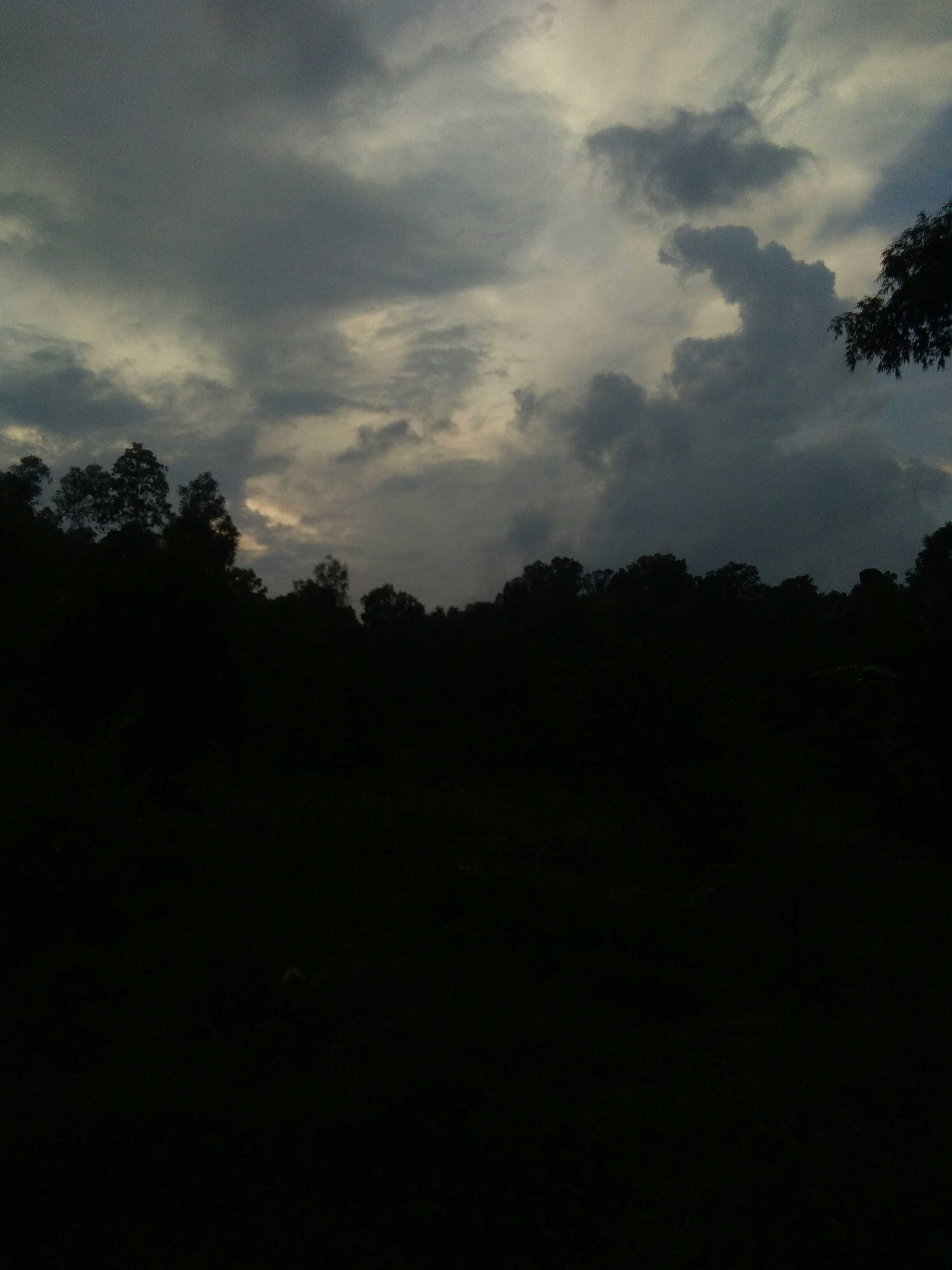 Panorama Alam Sore Hari Di Ujung Kalimantan