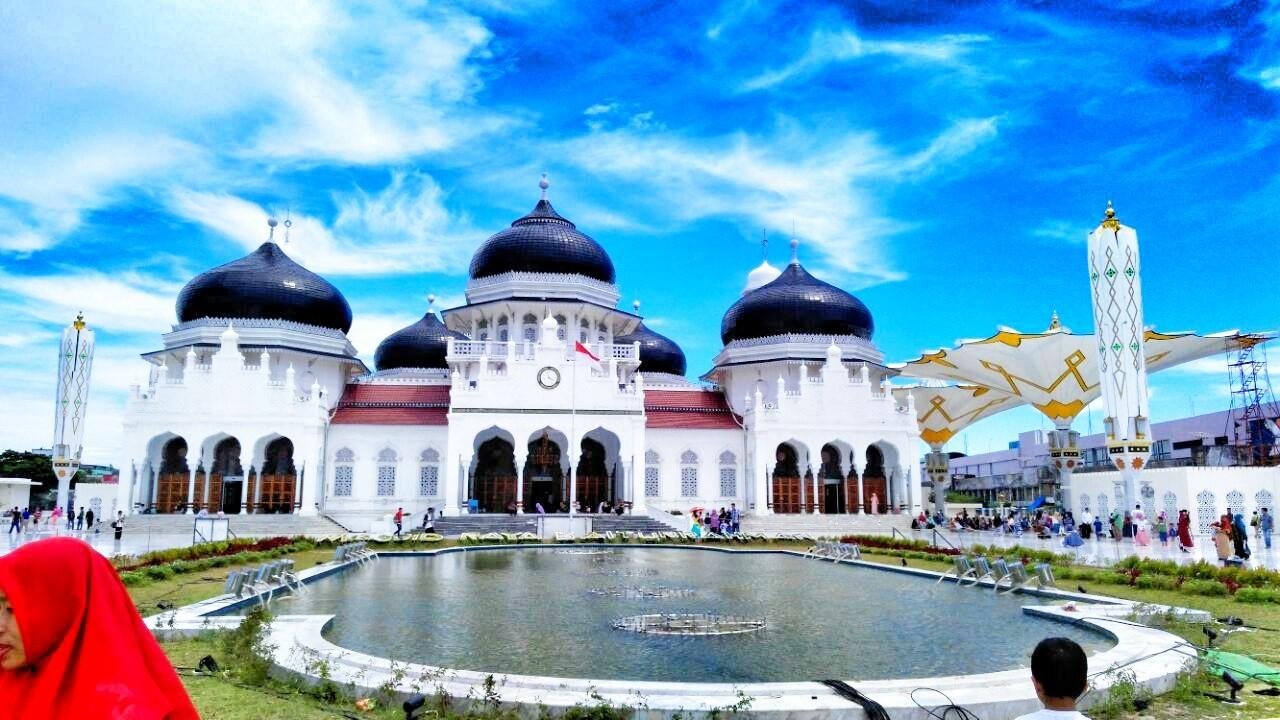 Gambar Masjid  Baiturrahman Aceh  Gambar Terbaru HD