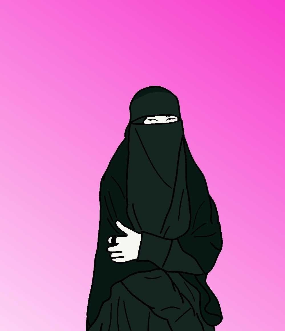 82+ Gambar Kartun Muslimah Warna Putih Gratis Terbaru