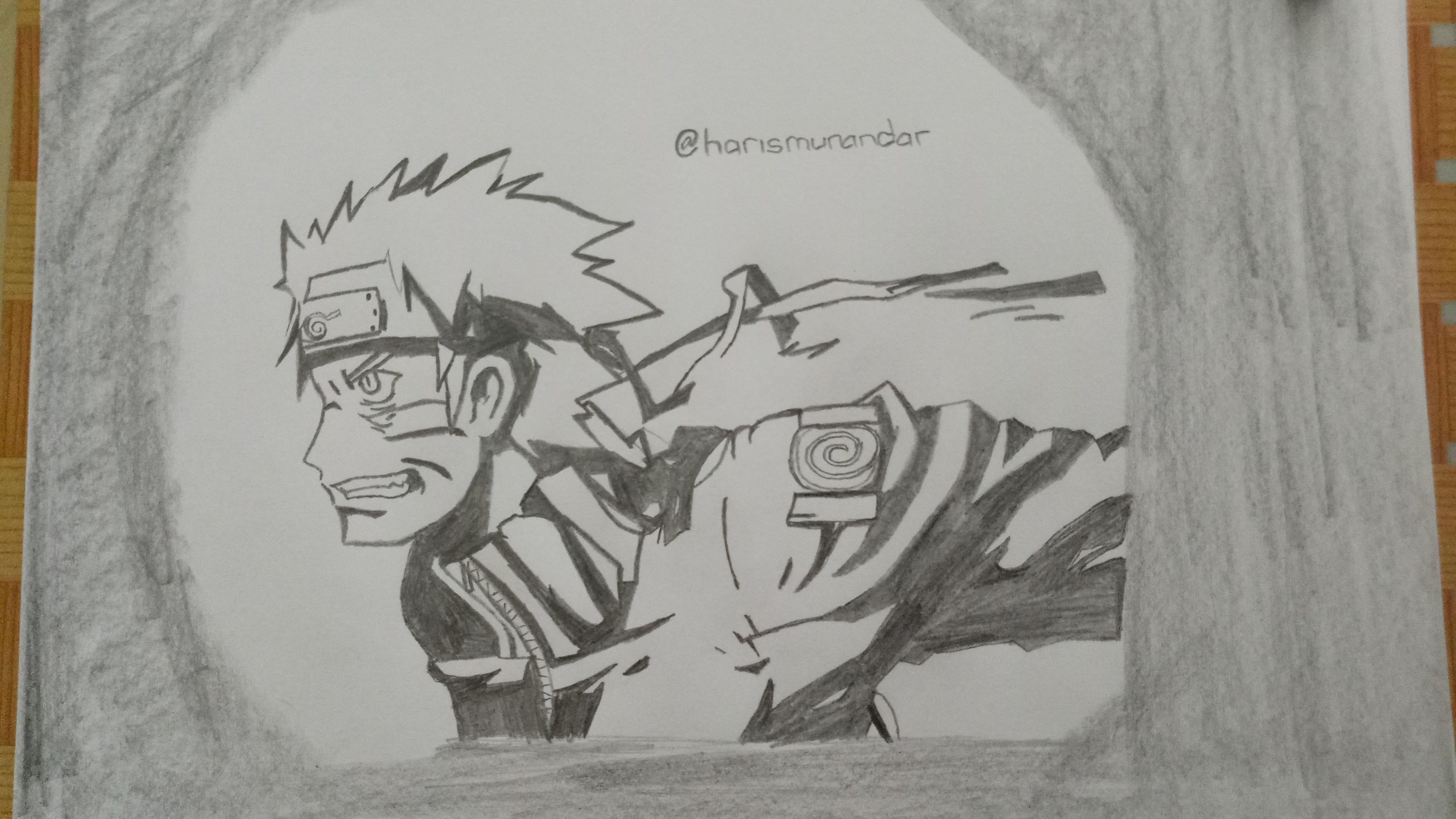 Art Of Drawing Naruto Uzumaki Two Language English Indo