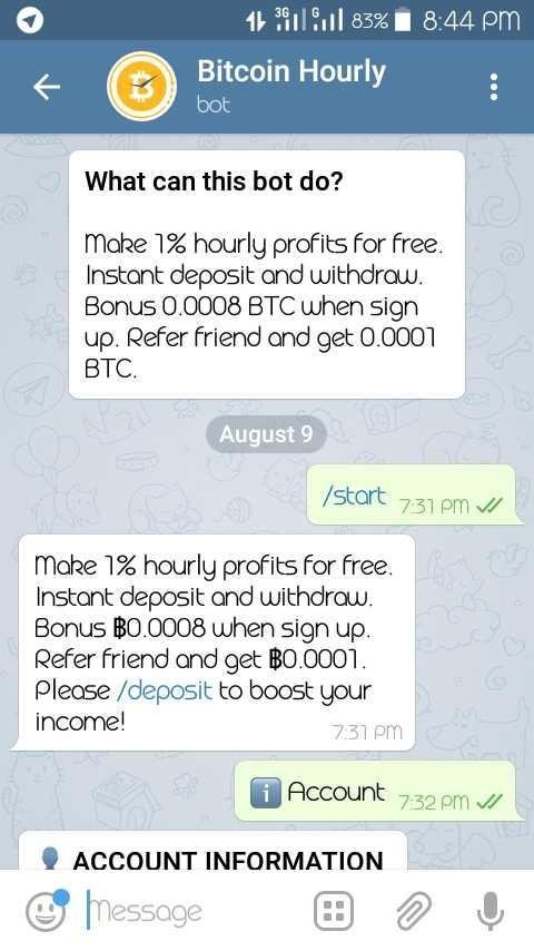 How to make bitcoin on telegram