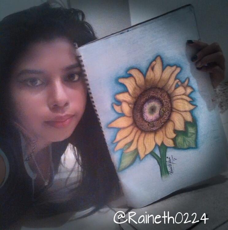 Girasol (un toque de puntillismo)