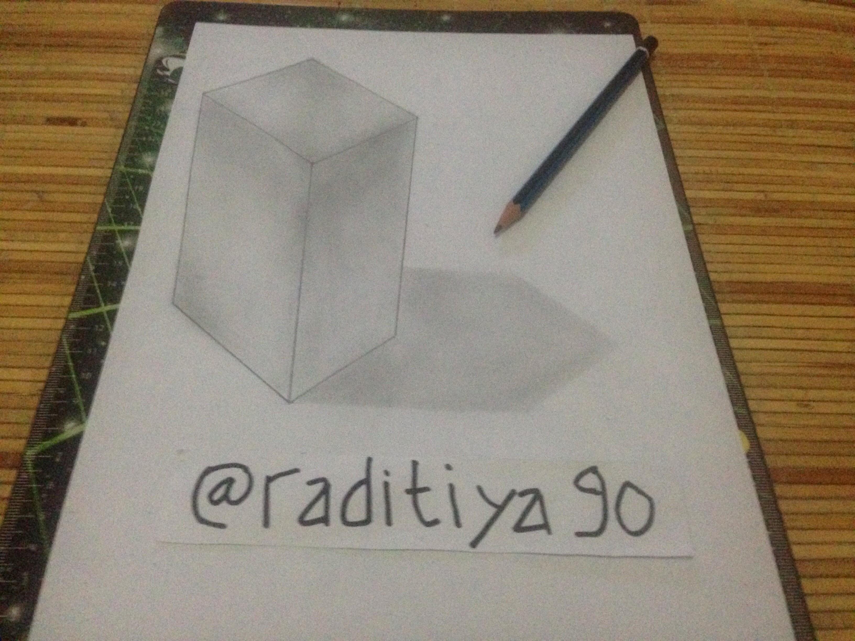 Learn To Draw 3D Cube For Beginners Belajar Menggambar 3D Kubus