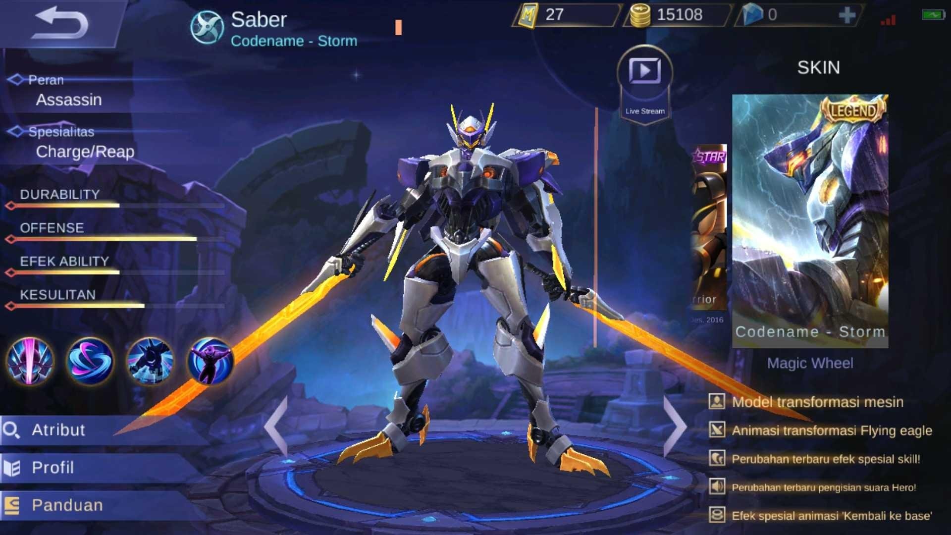 MOBILE LEGENDS REVIEW GAME HERO SABER 6 Steemkr