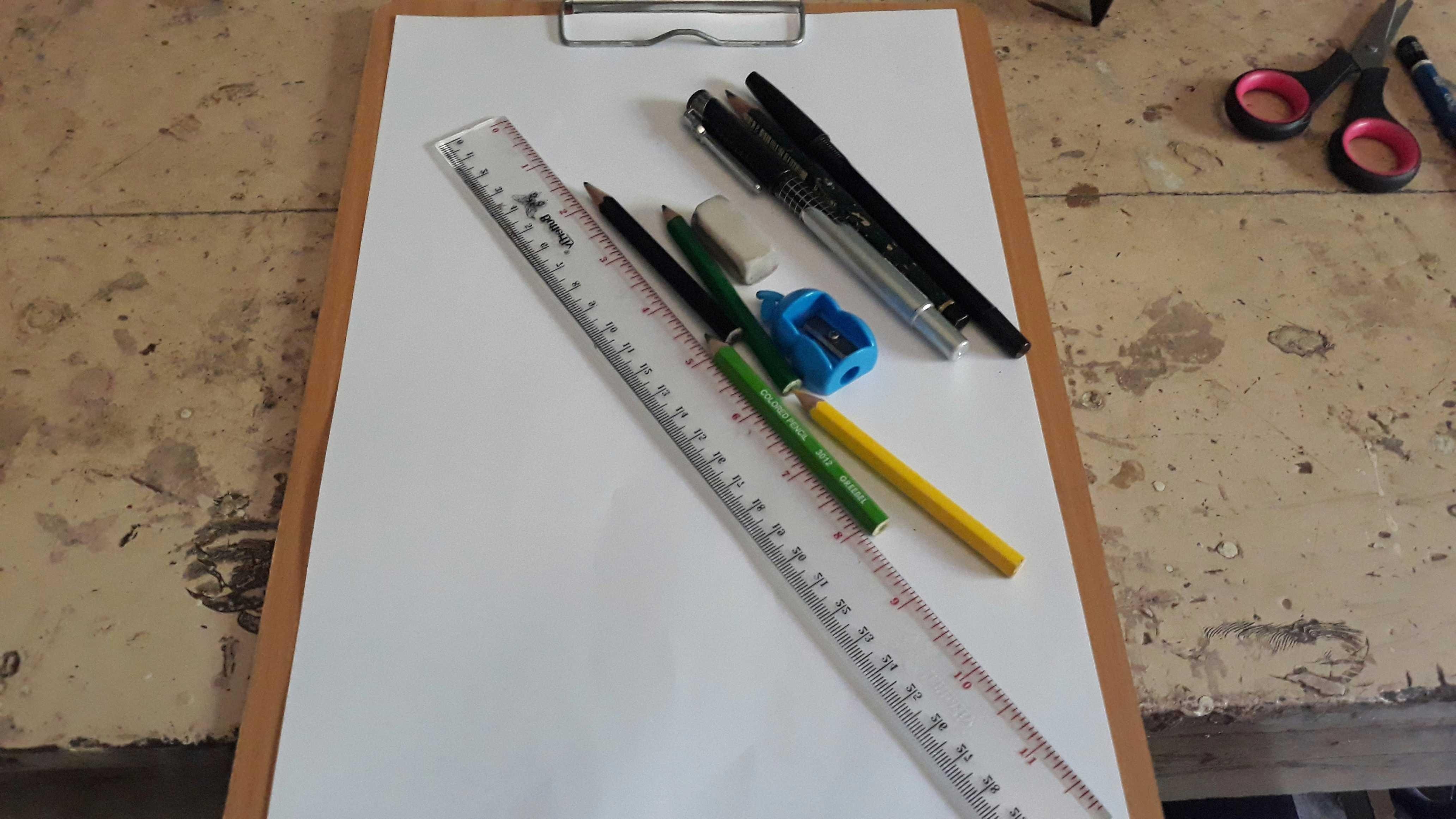 Gambar 3d Pensil Di Kertas | Markas3d