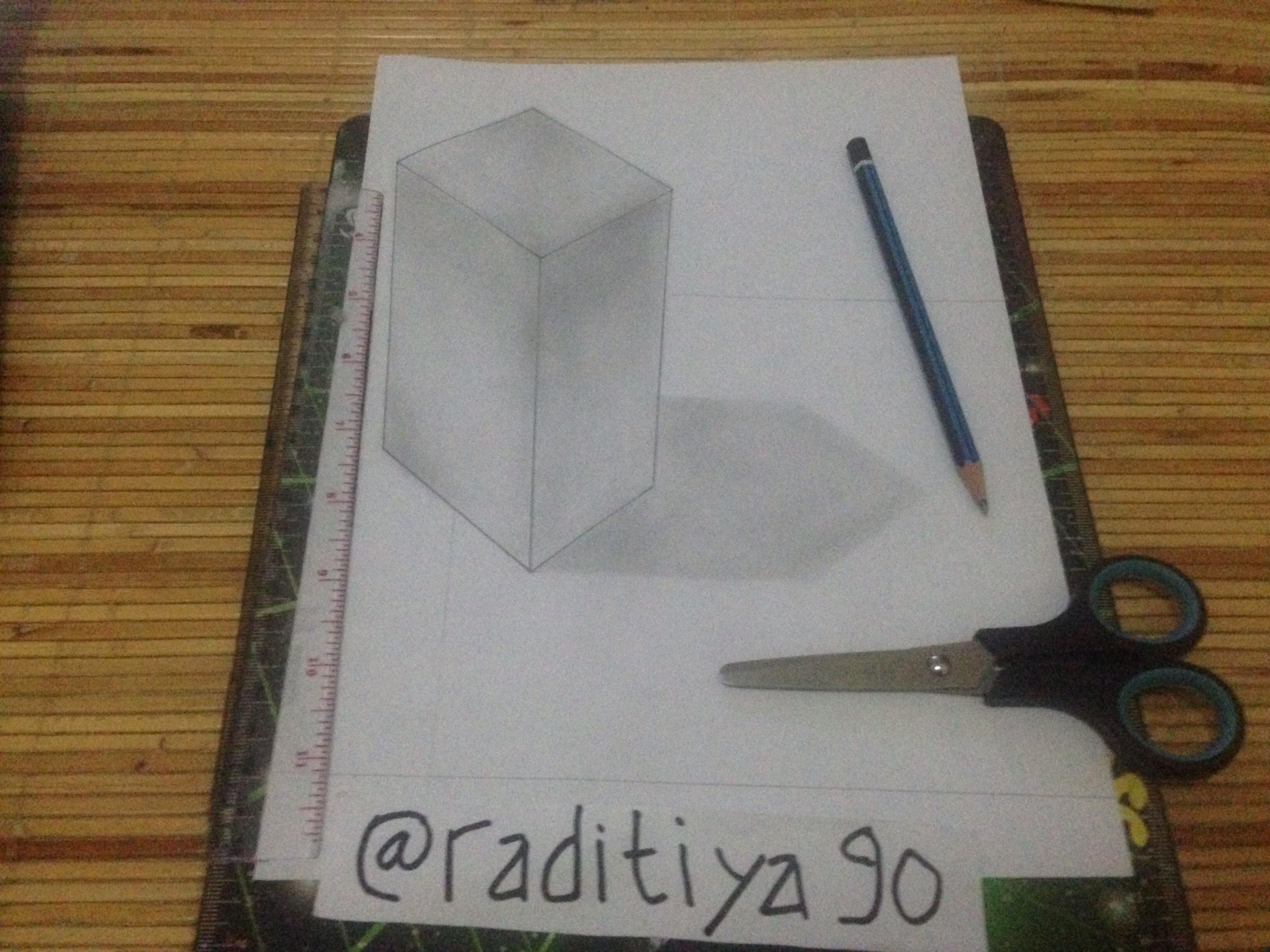 Learn To Draw 3D Cube For Beginners Belajar Menggambar 3D Kubus