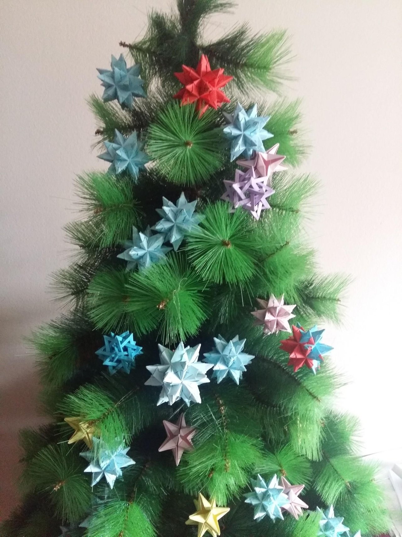 Christmas Tree Origami Decorations Esteem