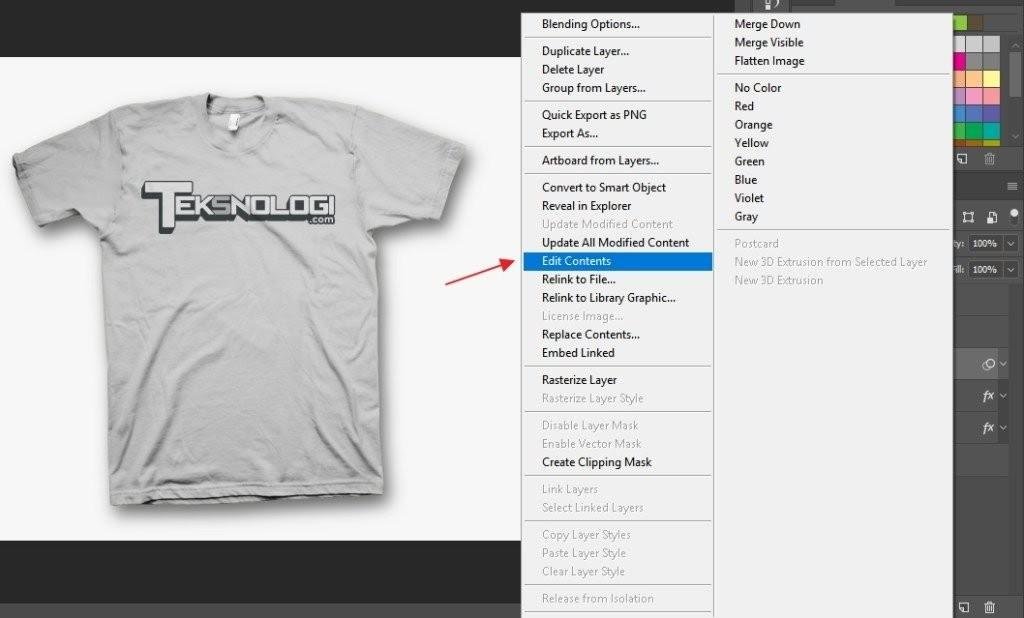 Tutorial How To Change Logo Design On T-Shirt With Adobe Photoshop ...