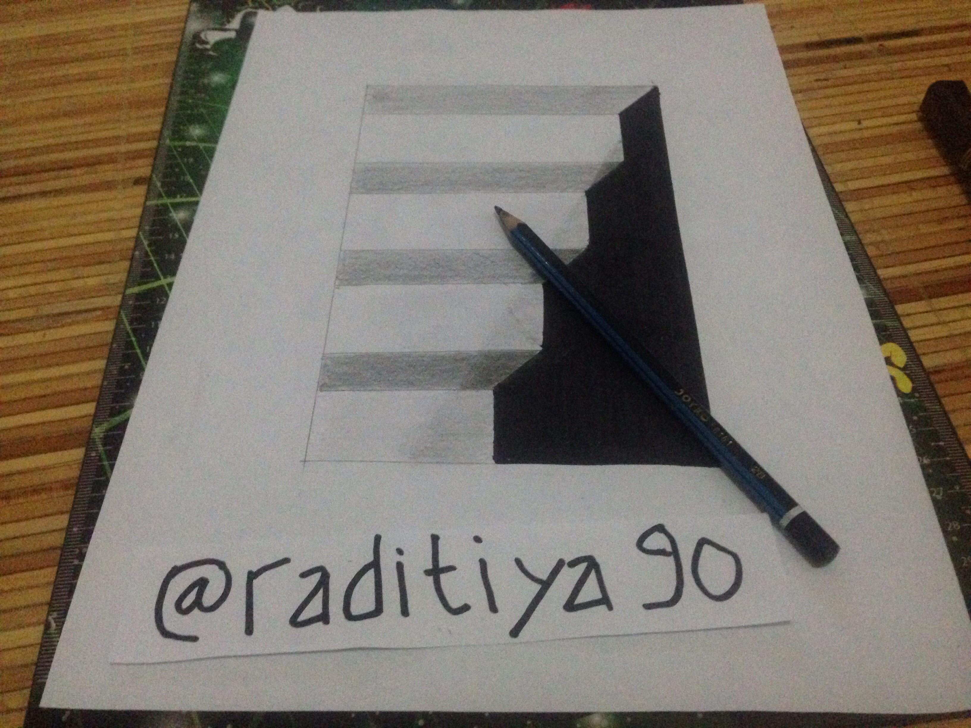 Learn To Draw 3D Cellar Stair Belajar Menggambar 3D Tangga Bawah