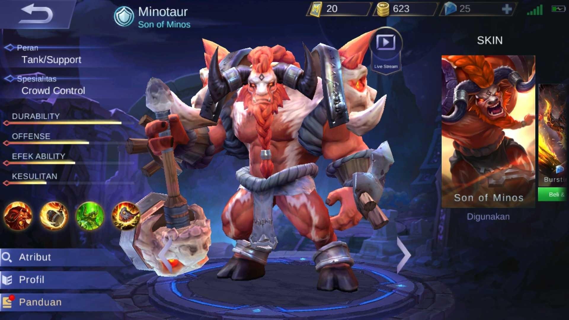 How I Get My Star In Ranked With Minotaur Mobile Legend Bang Bang