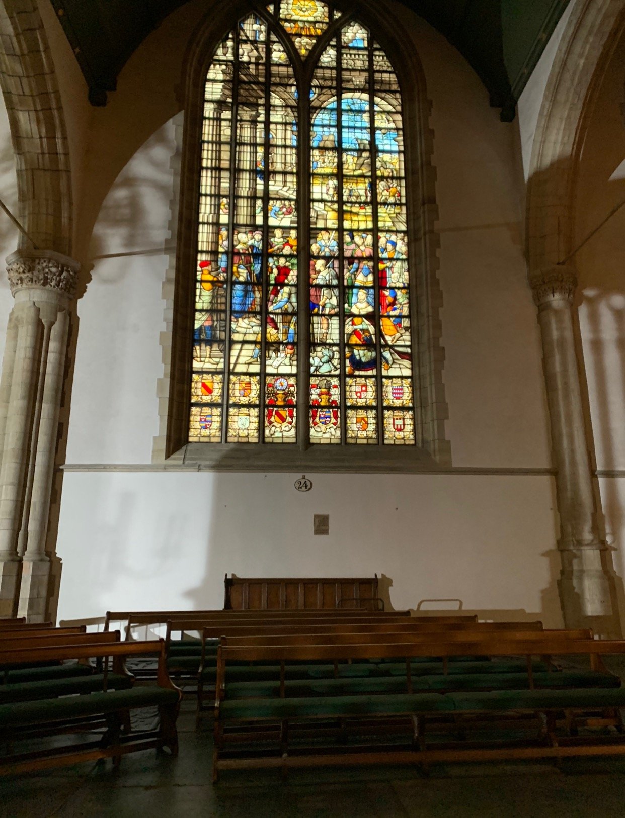 I lighted three candles in the part where the church has a great place to remember and said a little prayer.