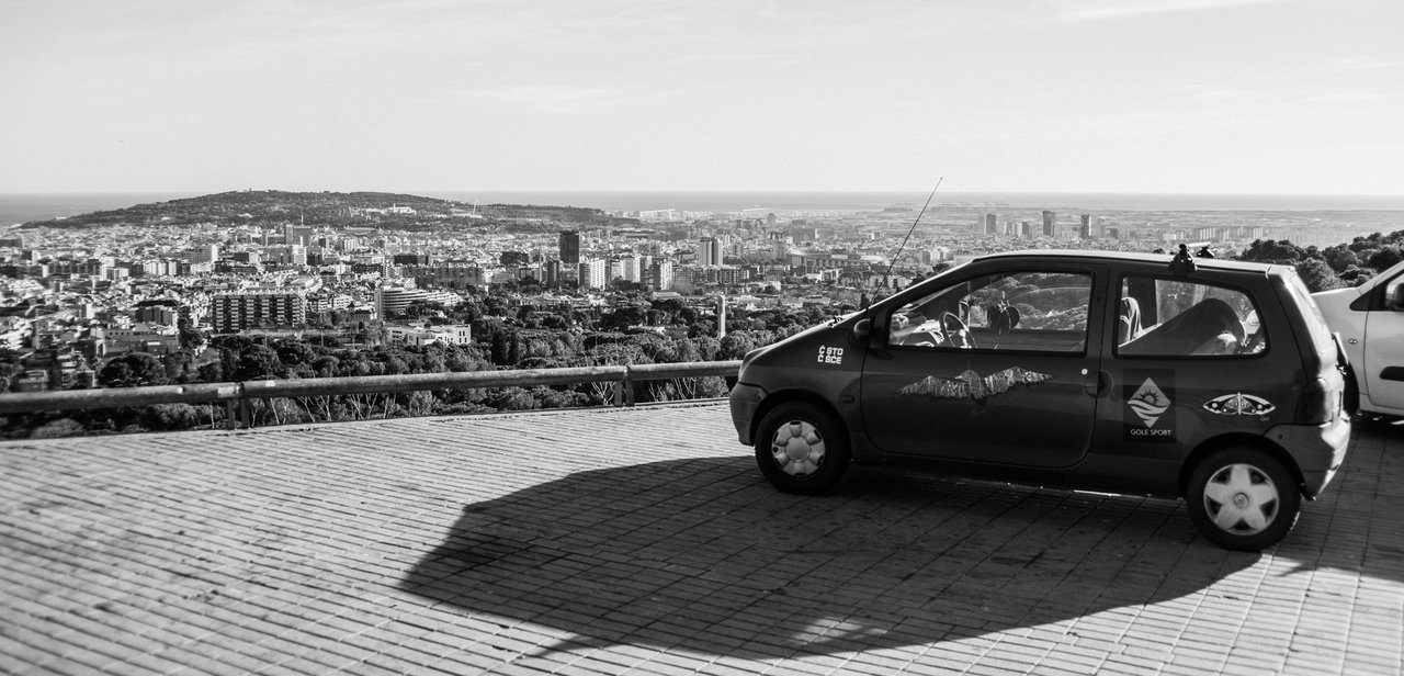 ”Barcelona in the palm of your hand” - a view of Barcelona from one of the nearby hills. I will tell you more about Barcelona in the following sequels.