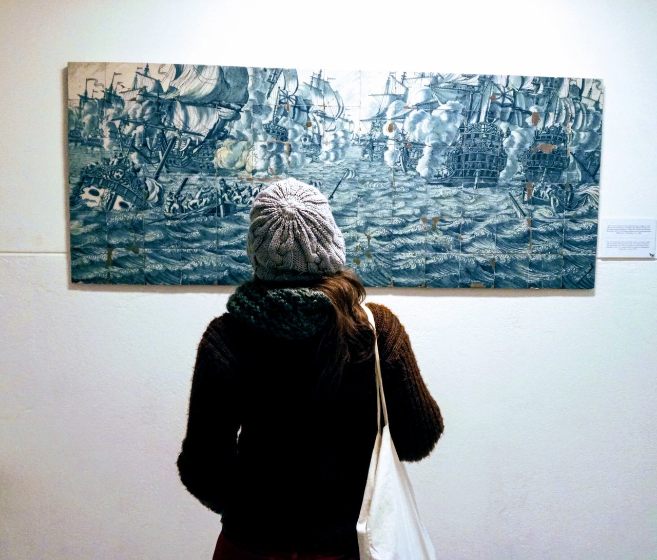 Me watching the beauty of Delfts Blaw Museum