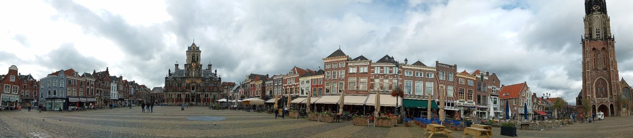 Panoramic view of Delft