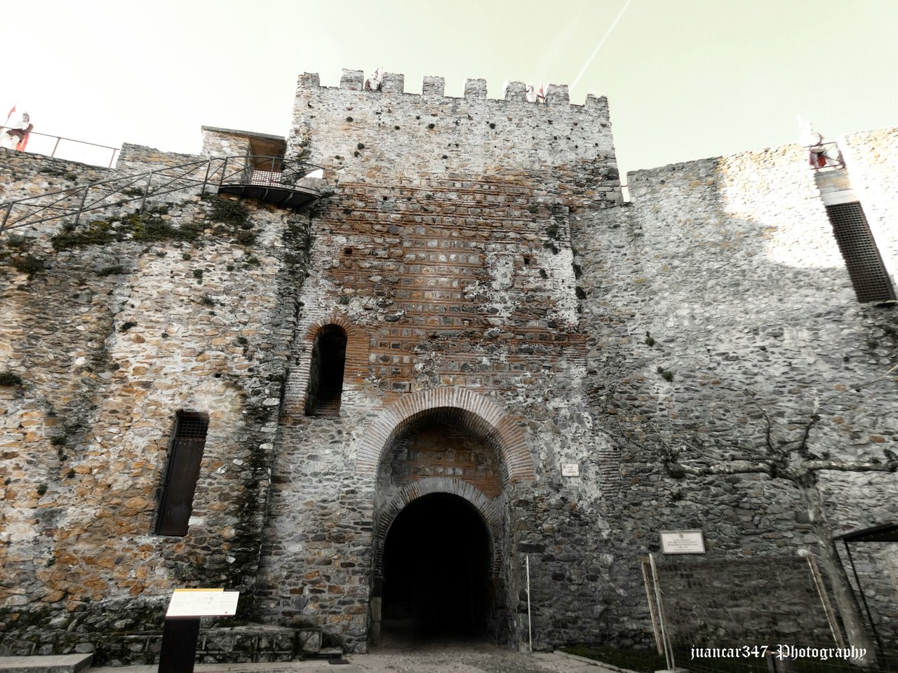 Overview of the imposing medieval walls that surrounded the city