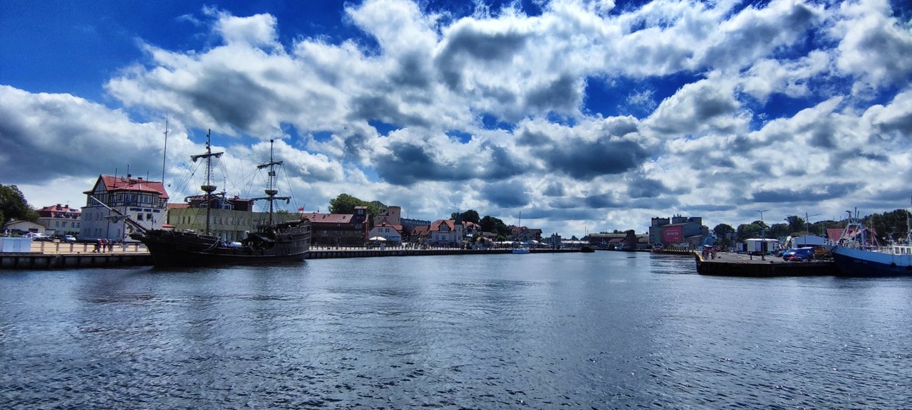 The harbor of Ustka, formerly known as Stolpmünde,