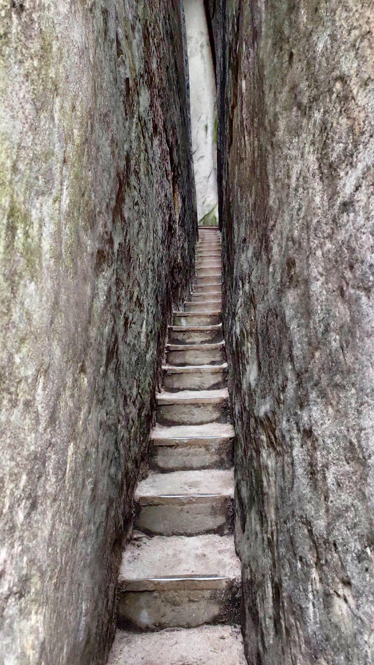 The stairway to the summit