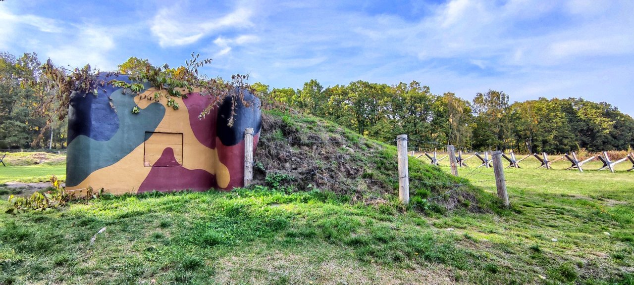 On eof the last remaining bunkers