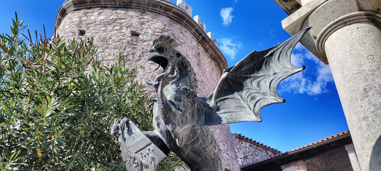 Dragons at the castle.