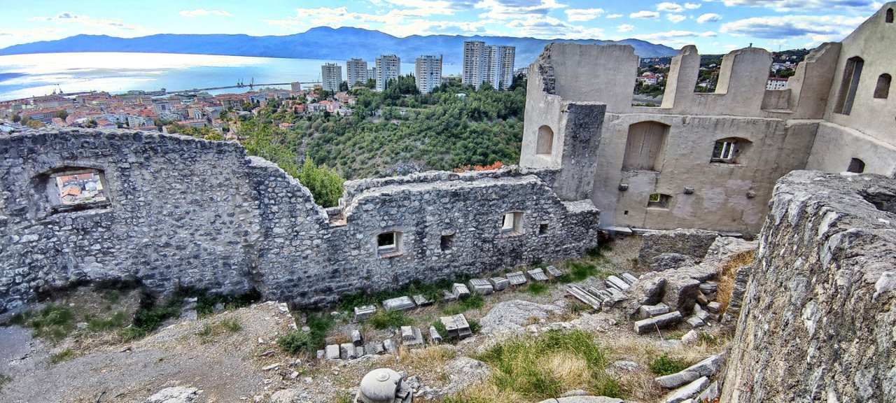 The ruins of the older parts of the castle.