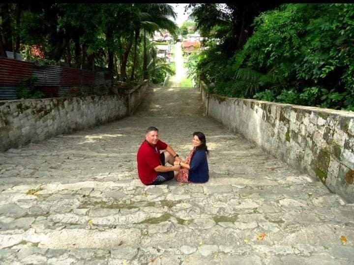 At the back of the church, there are hundreds steps of made of stone stairways going to the sea. This is still visible up to this time. (Picture also credited to the owner Jho-wanna Lamour de Dieu)