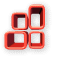 Red Four Cubes Squishy.gif
