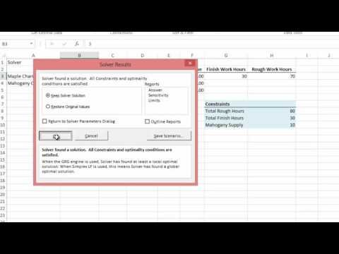 How to use Solver in Excel