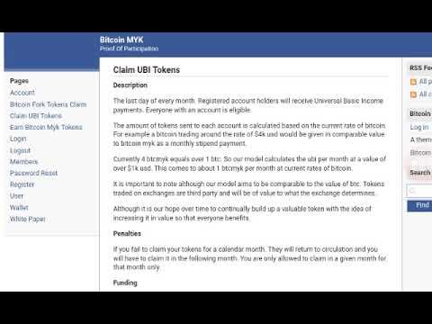 Bitcoin Myk - Bitcoin Universal Basic Income Registration