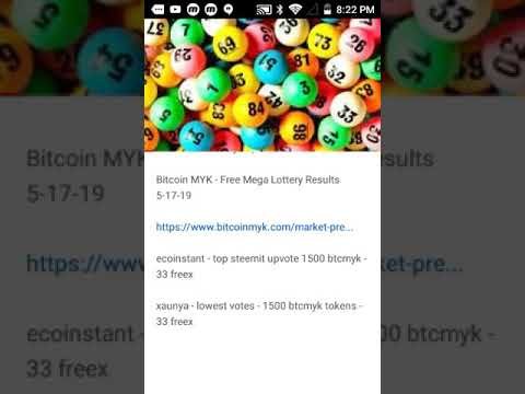 Bitcoin MYK - Free Mega Lottery Winners!
