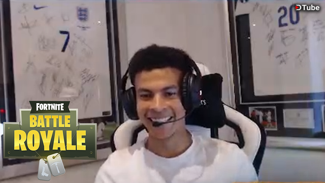 dele alli plays fortnite fortnite highlights - dele alli playing fortnite