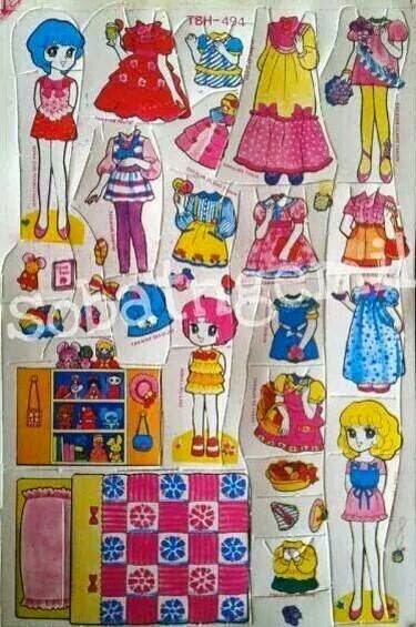 paper dolls 90s