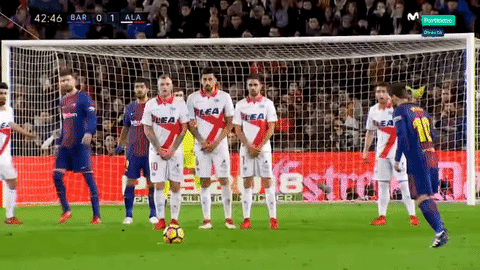 Lionel Messi Free Kicks Against Alaves Gifs Steemit