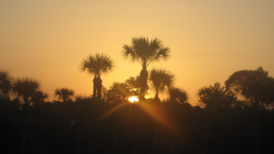 Sunrise over Buccaneer Bay wide view by Meredith Loughran