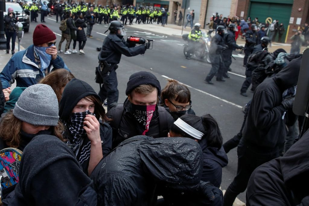 Image result for trump protests anarchists