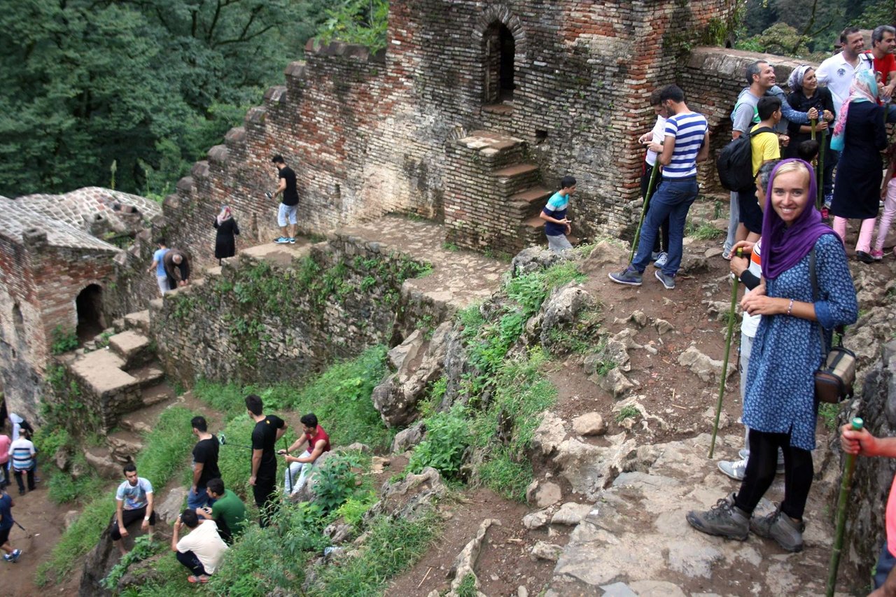 Medieval Rudkhan castle. Gilan province, Iran.