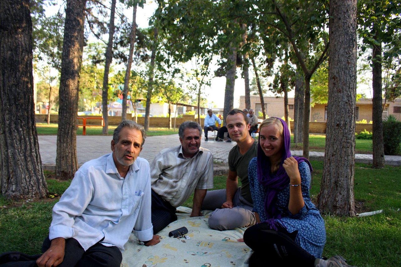 Meeting locals in Kashan - one of the oldest towns in the world.