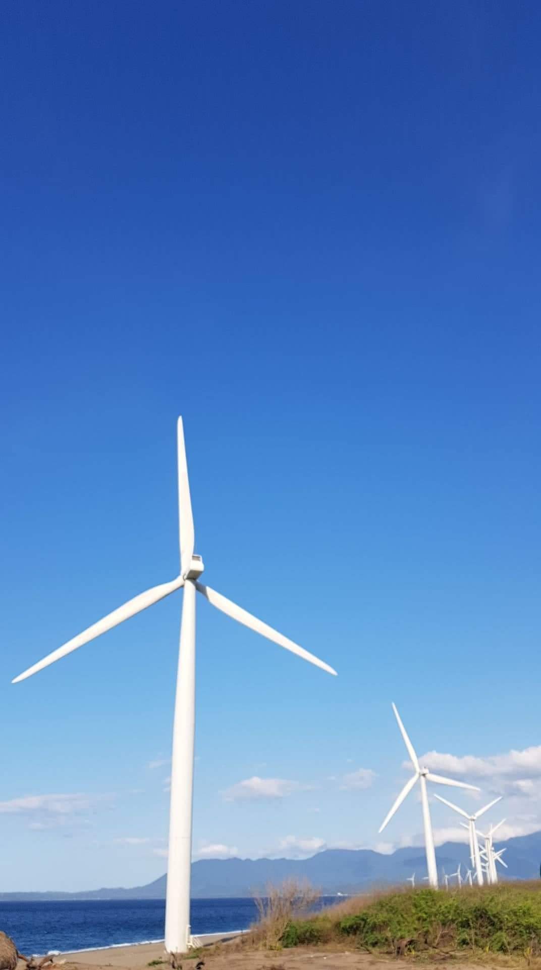 70-meter high windmill towers