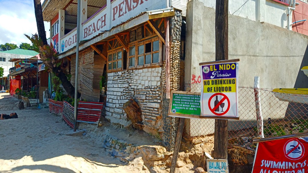 No liquors near the shore. This could have been avoided if people were responsible enough not to leave their used bottles just anywhere.