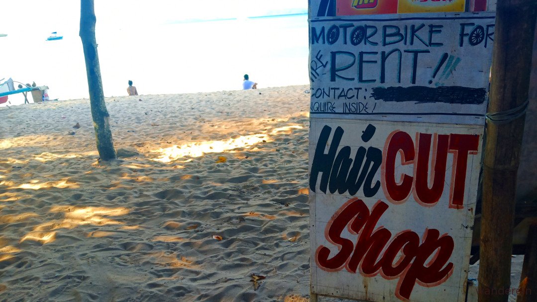 Haircut by the beach