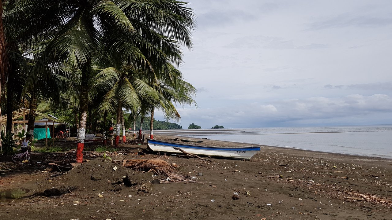 One of the few villages on the coast of Choco, which can only be reached by boat