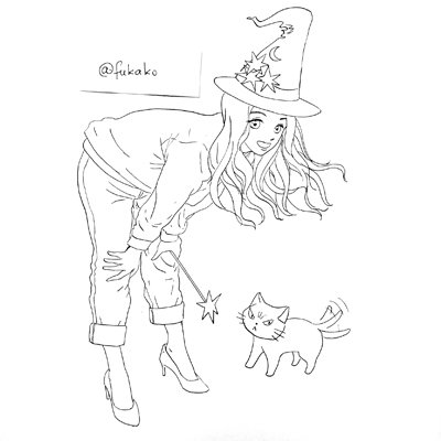 29-LineartWitchwithcat.jpg