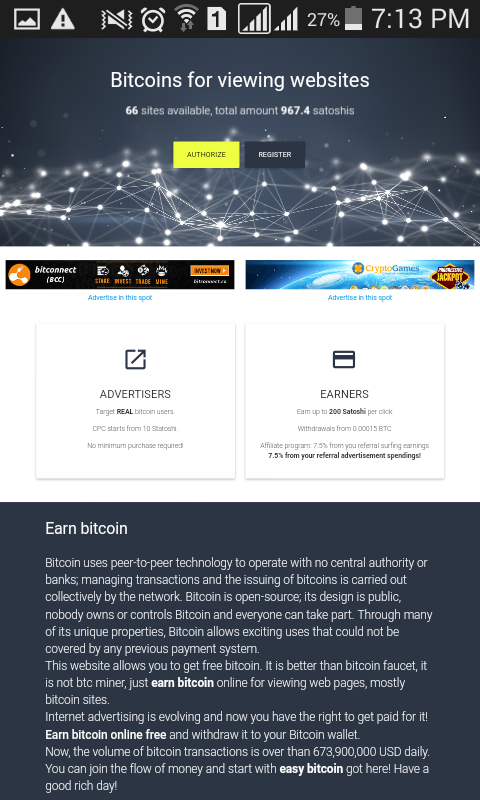 Earn Bitcoins For Free Just 15 Minutes A Day Work Earn Forever - 